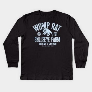 Womp Rat Bullseye Farm Kids Long Sleeve T-Shirt